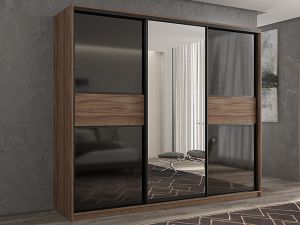 Шкаф-купе Кааппи 9 Орех Тьеполло 240х60х230 см