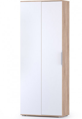 Куба Шкаф для одежды 13.137, цвет дуб сонома/белый премиум, ШхГхВ 81,4х38х210,6 см., универсальная сборка