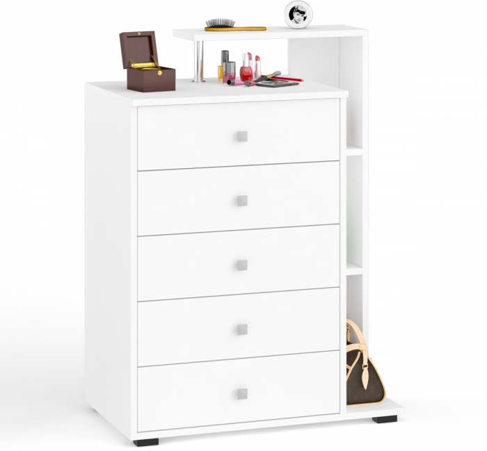 Камелия Комод + Зеркало, белый