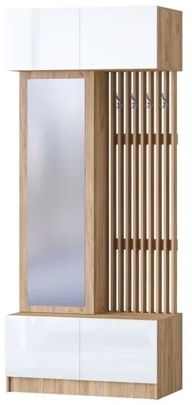 Артек Модульная Прихожая, композиция 1, Графит/Дуб крафт золотой