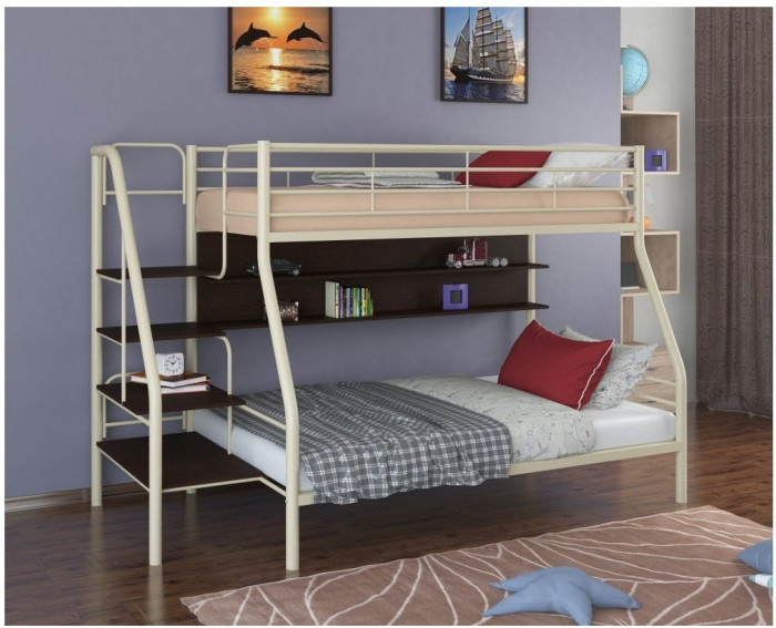 Двухъярусная кровать Толедо-1ПЯ (Слоновая кость)