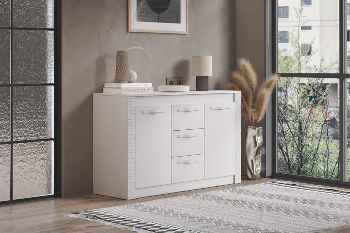 Комод "Монако" КМ-14 кашемир/МФ03