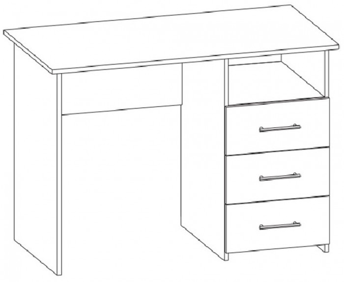 Интел-3 стол компьютерный Ясень Шимо темный / Светлый