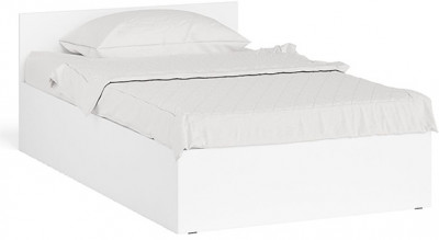 Мори Кровать 1200, цвет белый, ШхГхВ 123,5х203,5х70 см., сп.м. 1200х2000 мм., без матраса, основание есть