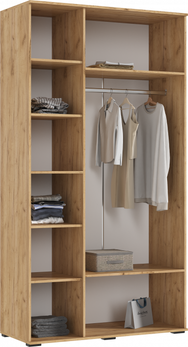 Норд Прихожая, композиция №1, Дуб крафт/Изумрудный