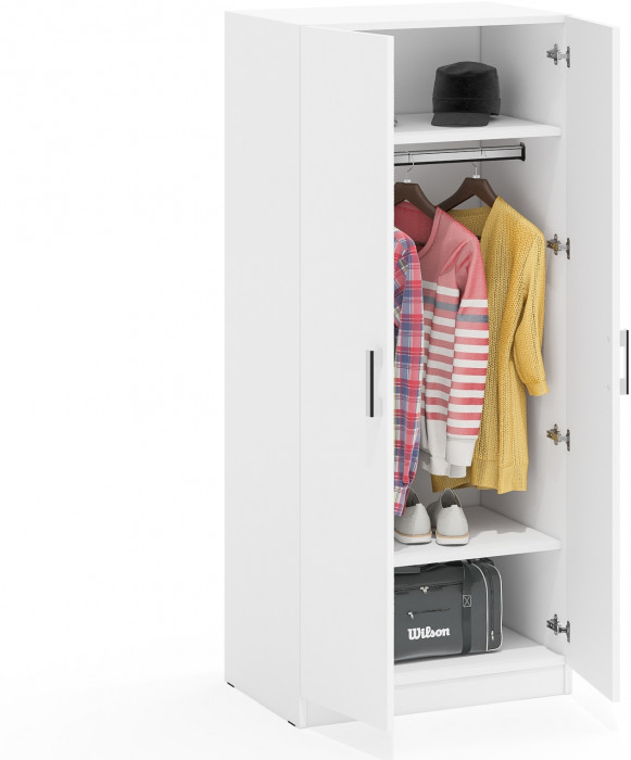 Шкаф С-МД-СК9Ш к компьютерному столу С-МД-СК9, цвет белый шагрень, ШхГхВ 70х45х160 см.