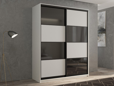 Шкаф-купе Кааппи 13 Белый Бриллиант 160х45х230 см