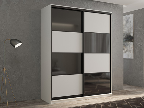 Шкаф-купе Кааппи 13 Белый Бриллиант 160х45х230 см