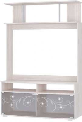 Гостиная "Флоренция" центр.секция ясень белый