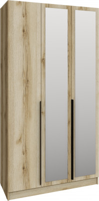 Шкаф Мадрид (1,2) с зеркалом, Дуб делано