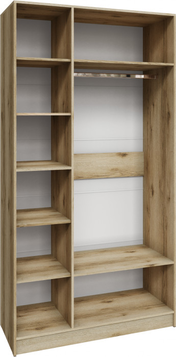 Шкаф Мадрид (1,2) с зеркалом, Дуб делано