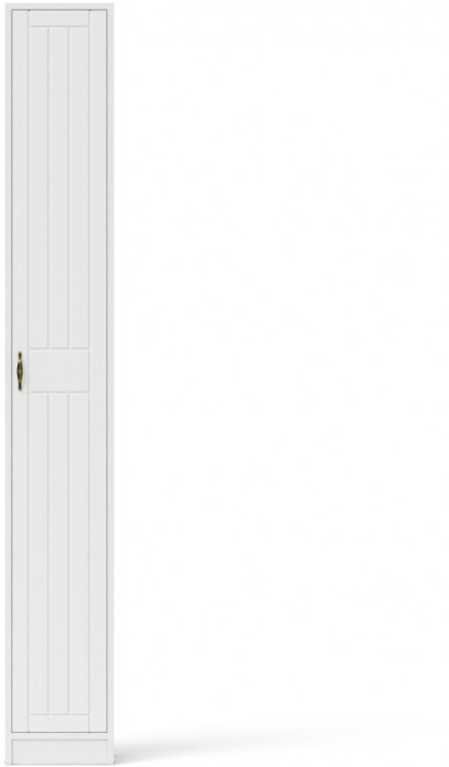 Прихожая П-6-350 Пенал, белая шагрень/фасады МДФ белое дерево фрезеровка прованс