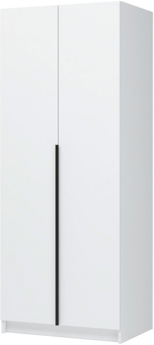 Лион ШК-01 Шкаф 2-х створчатый (800х2000х550) Белый/Белый