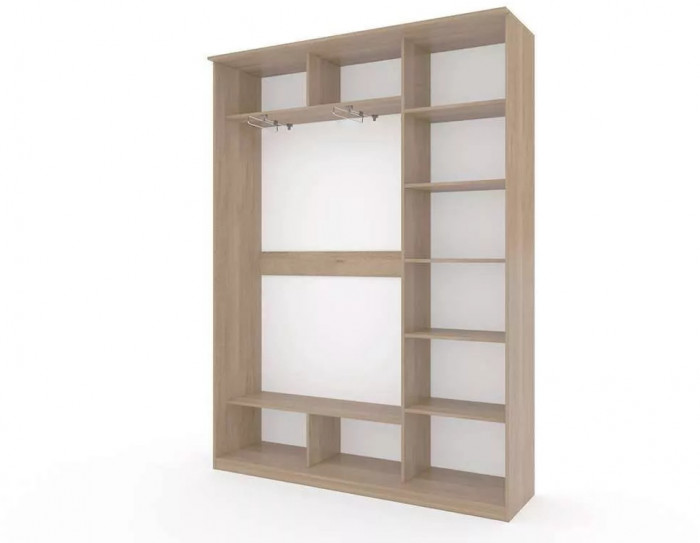 Шкаф купе Модерн 1776х450 3-х дверный 2-х секционный фотопечать №3 ясень