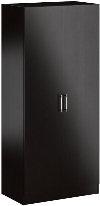 Кровать с ящиками 1200 + Шкаф 2-х створчатый Стандарт, цвет венге, ШхГхВ 123,5х203,5х70 + 90х52х200 см., сп.м. 1200х2000 мм., б/м, основание есть