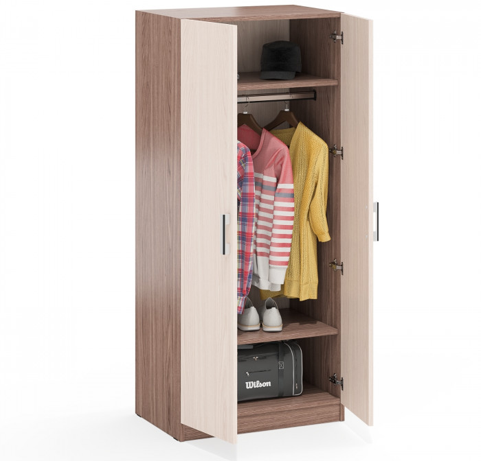 Шкаф С-МД-СК9Ш к компьютерному столу С-МД-СК9, цвет ясень шимо светлый/ясень шимо тёмный, ШхГхВ 70х45х160 см.