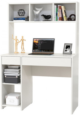 компьютерный стол Комфорт 12.77F, белый шагрень