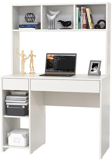 компьютерный стол Комфорт 12.77F, белый шагрень