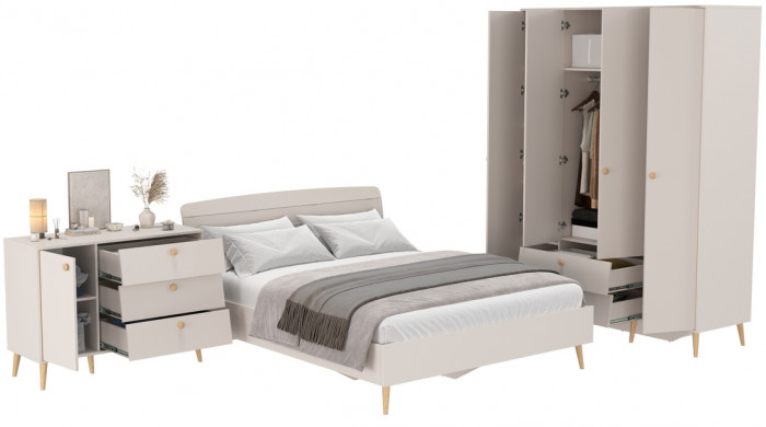 Афина Спальня 11-1600, кашемир серый