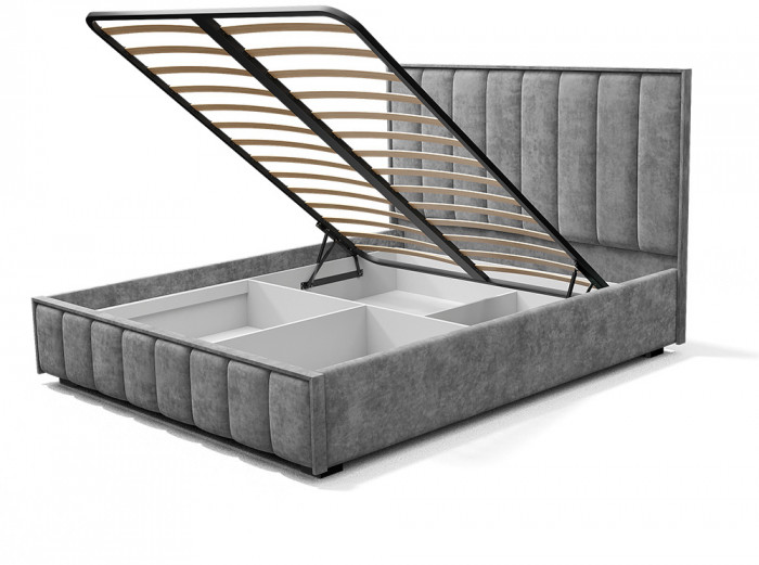 Кровать с подъемным механизмом Мирабель КР-16 (1,6м), Хром