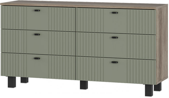 Комод "Олива" КМ-04 Дуб каньон/МФ12 Эвкалипт