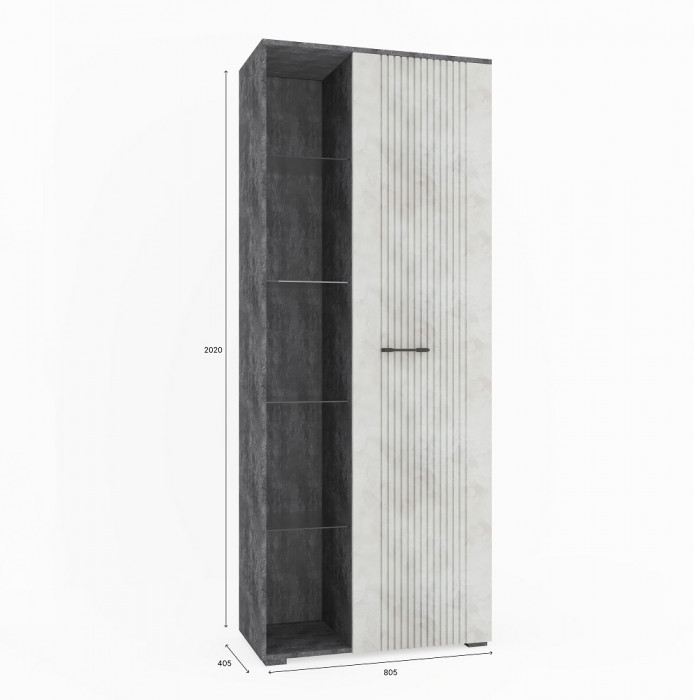 Шкаф с открытой нишей (правое исп.) 