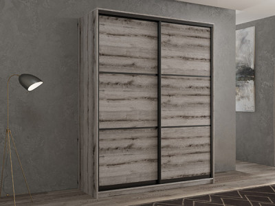 Шкаф-купе Кааппи 4 Эвок Окаменелый 170х45х230 см