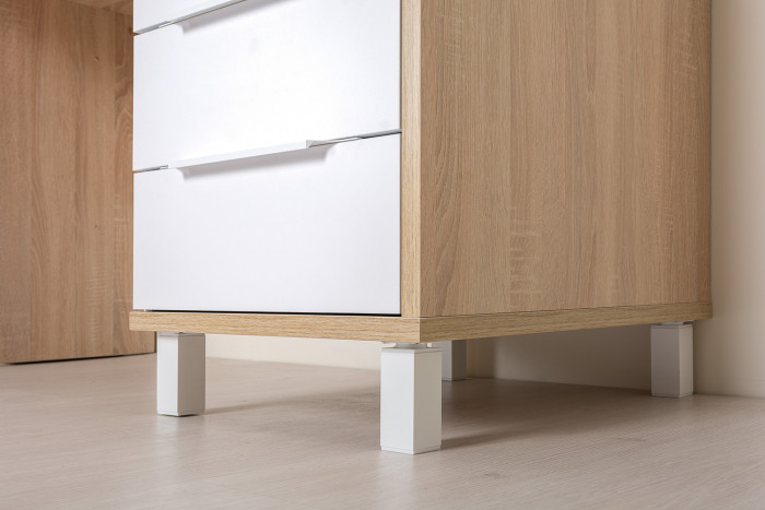 компьютерный стол Комфорт 12.95N, дуб сонома/белый