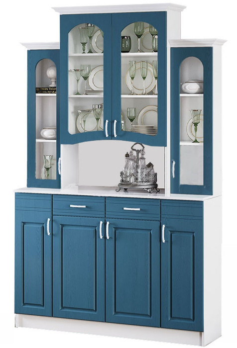 Буфет Констанция 4-х створчатый (Голубой)