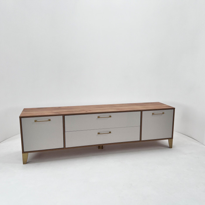 Тумба ТВ Парус-13 дуб крафт золотой/кашемир