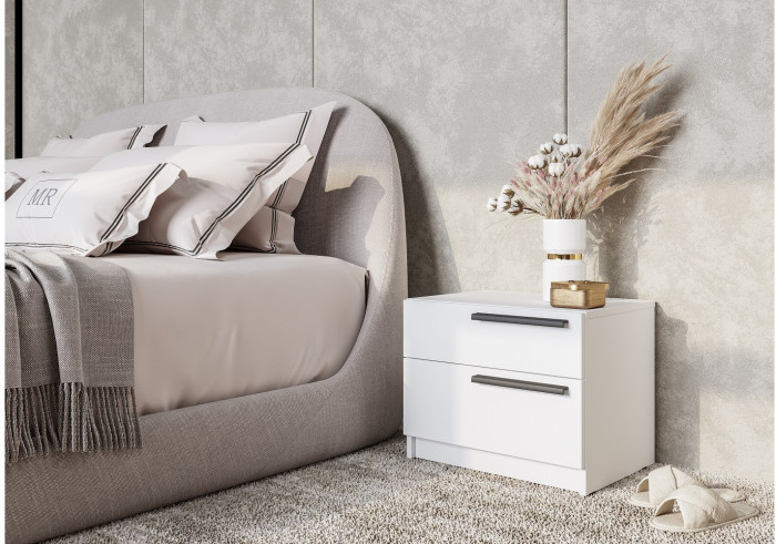 Тумба прикроватная ТБ-12 Айрон, белый