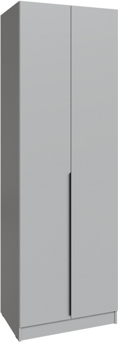 Шкаф Мадрид (0,75) с полками без зеркала, Камень серый