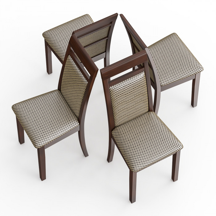 Четыре стула Мебель--24 Гольф-12 разборных, орех