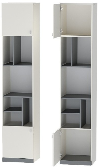 Клео П-2 Пенал (Графит / Миндаль)