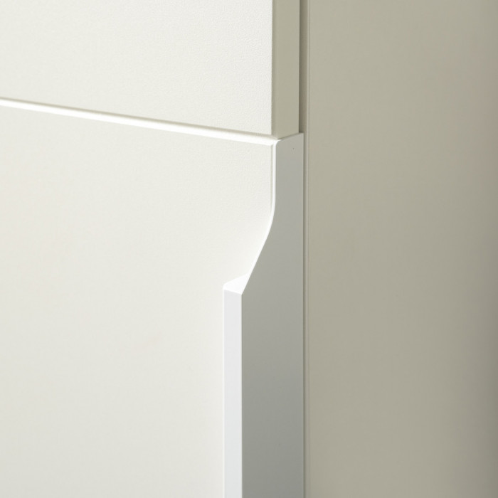 Октава Прихожая 15, белый шагрень/дуб крафт золотой/фасады МДФ белый шагрень