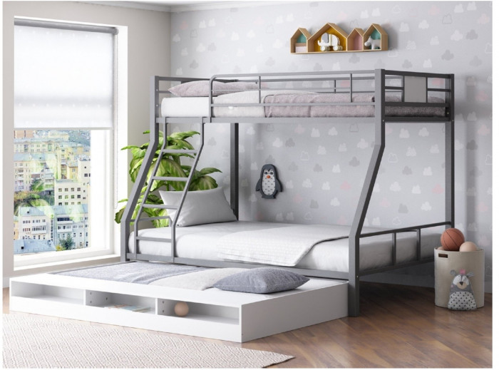 Двухъярусная кровать Гранада 1КВ (Венге, Серый)