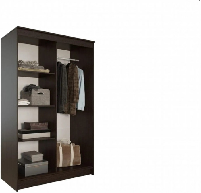 Элегант Шкаф-купе 2, Ясень шимо темный/светлый