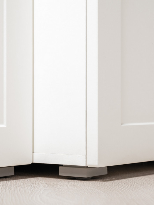 Остин Прихожая 62, цвет белый шагрень/дуб крафт золотой, ШхГхВ 200х54,3х229,6 см., универсальная сборка