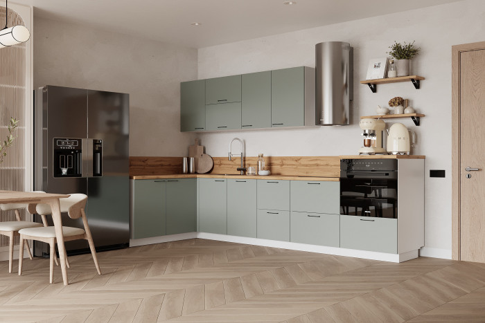 КГ Угловой 1500х3150 (с пм) Эмаль, Олива  Арника РМ в.5