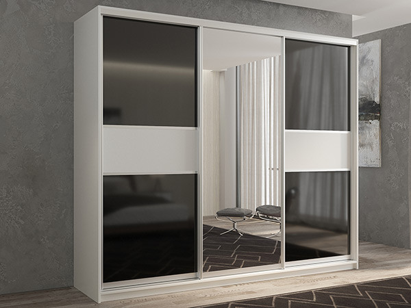 Шкаф-купе Кааппи 9 Белый Бриллиант 210х45х230 см