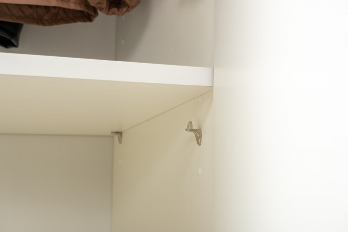 Октава Прихожая 15-123Н, белый шагрень/дуб крафт золотой/фасады МДФ белый шагрень