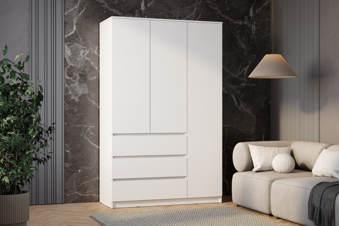 Шкаф 3-х створчатый Симпл ШК-08, Белый