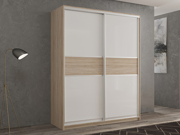 Шкаф-купе Кааппи 11 Сонома Светлый 160х45х230 см