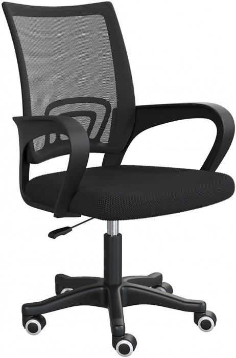 Кресло компьютерное Мебель--24 103, цвет чёрный, ШхГхВ 59х56х83-94 см., максимальная нагрузка 120 кг.