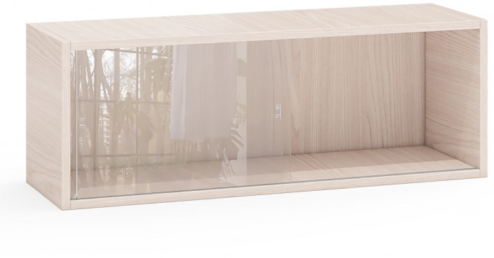 Полка книжная С-МД-КН01, ясень шимо светлый