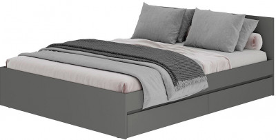 Симпл КР-17 кровать 1,6 м графит