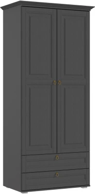 Престиж-1 Шкаф бельевой графит/графит структурный