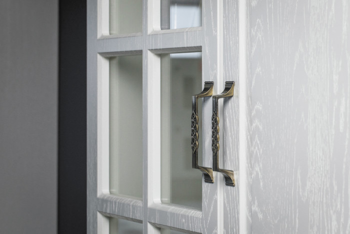 Ливерпуль Набор мебели 6, цвет ясень ваниль/белый, ШхГхВ 240х49,3х220,3 см.(без учёта карниза), ниша для тв 140х49х90 см., универсальная сборка