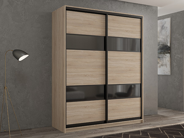 Шкаф-купе Кааппи 7 Сонома Светлый 140х60х230 см