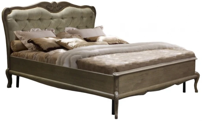 Кровать двуспальная 2,0 "Монако" - отделка Классик (лак)